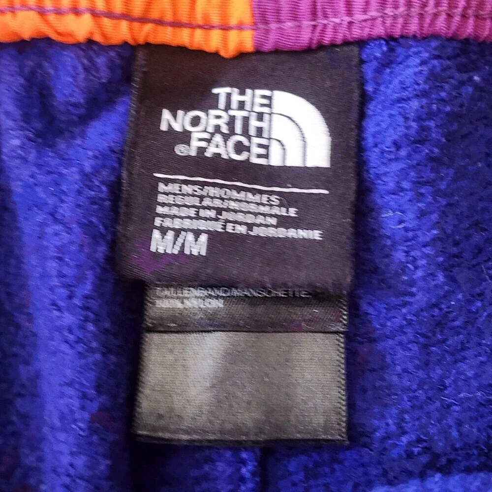 The North Face Rage Pants Mens Medium Blue Fleece Joggers Hiking Colorblock